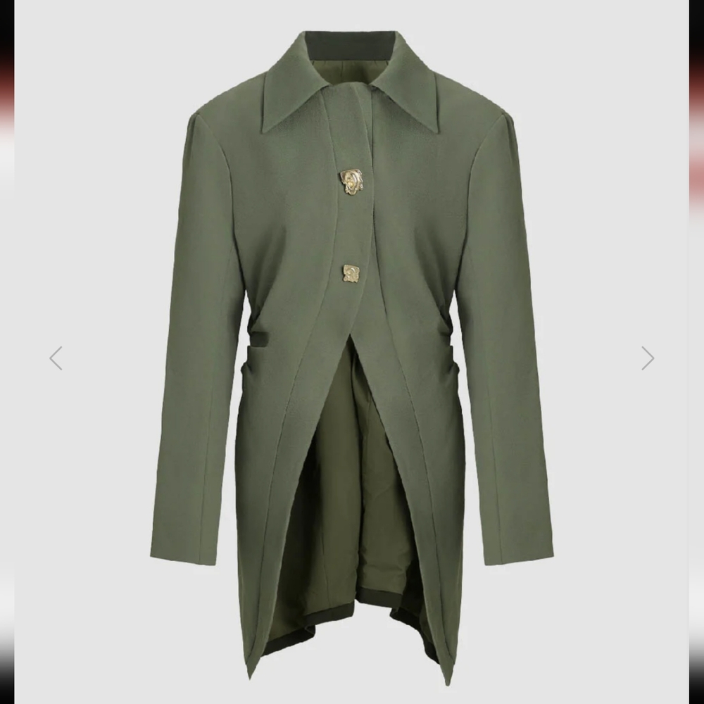 Dark Army Green Jacket Size 6